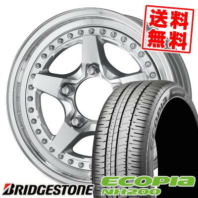 205/55R16 91V ブリヂストン ECOPIA NH200 WORK CRAG GALVATRE2 サマータイヤホイール4本セット 【取付対象】