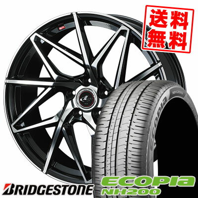 215/60R16 95H BRIDGESTONE ブリヂストン ECOPIA NH200 エコピア NH200 LEONIS IT レオニス IT サマータイヤホイール4本セット