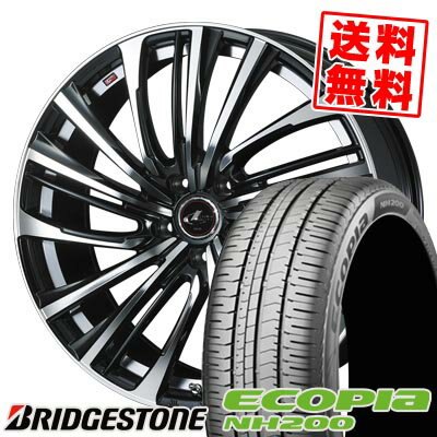 205/55R16 91V ブリヂストン ECOPIA NH200 LEONIS FR サマータイヤホイール4本セット 【取付対象】