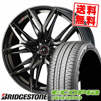 205/60R16 92H BRIDGESTONE ブリヂストン ECOPIA NH200 エコピア NH200 LEONIS LM レオニス LM サマータイヤホイール4本セット