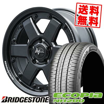 215/45R17 91W XL ブリヂストン ECOPIA NH200 NITROPOWER M6 CARBINE サマータイヤホイール4本セット 【取付対象】