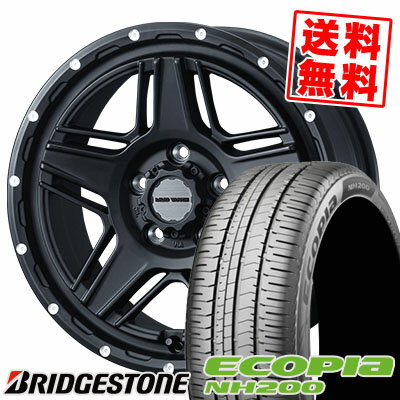 205/60R16 92H BRIDGESTONE ブリヂストン ECOPIA NH200 エコピア NH200 MUDVANCE 07 マッドヴァンス07 サマータイヤホイール4本セット