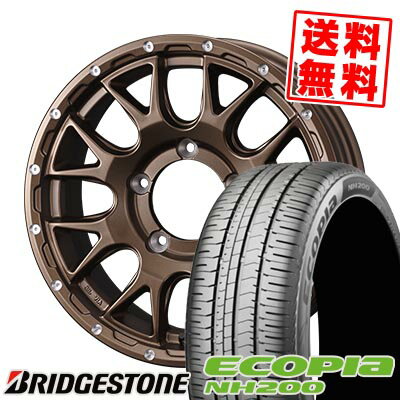 205/60R16 92H BRIDGESTONE ブリヂストン ECOPIA NH200 MUDVANCE 08 マッドヴァンス08 サマータイヤホイール4本セット 【取付対象】