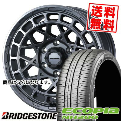 205/55R16 91V ブリヂストン ECOPIA NH200 MUDVANCE X Type M サマータイヤホイール4本セット 【取付対象】