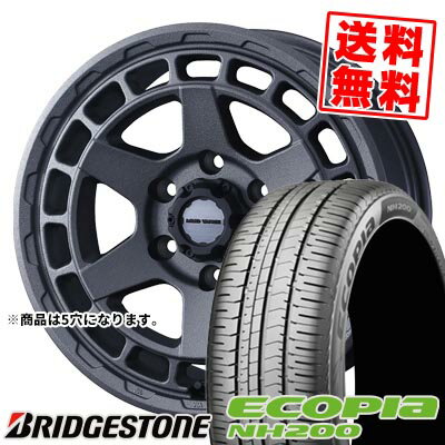 215/55R17 94V ブリヂストン ECOPIA NH200 MUDVANCE X Type S サマータイヤホイール4本セット 【取付対象】