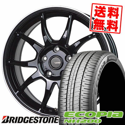 195/65R15 91H BRIDGESTONE ブリヂストン ECOPIA NH200 エコピア NH200 G-SPEED P-06 Gスピード P-06 サマータイヤホイール4本セット