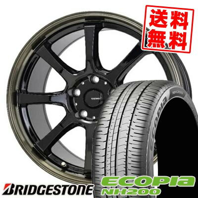 205/65R16 95H ブリヂストン ECOPIA NH200 G・SPEED P-08 サマータイヤホイール4本セット 【取付対象】