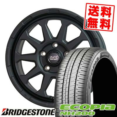 205/55R16 91V BRIDGESTONE ブリヂストン ECOPIA NH200 MAD CROSS RANGER マッドクロス レンジャー サマータイヤホイール4本セット 【取付対象】