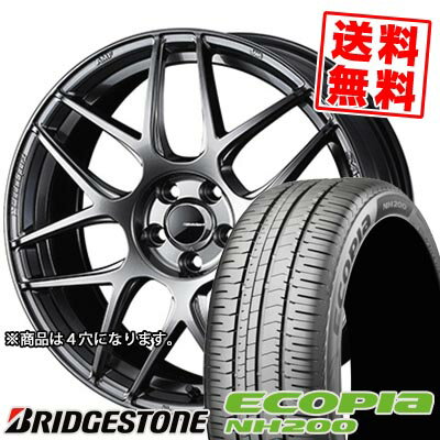 195/65R15 91H BRIDGESTONE ブリヂストン ECOPIA NH200 WedsSport SA-27R ウェッズスポーツ SA-27R サマータイヤホイール4本セット 【取付対象】