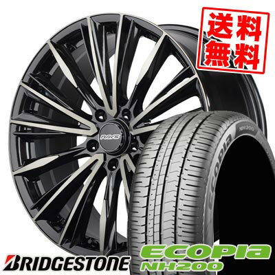 225/45R18 95W XL ブリヂストン ECOPIA NH200 RAYS VERSUS CRAFTCOLLECTION VOUGE LIMITED サマータイヤホイール4本セット 【取付対象】