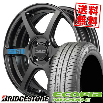 165/55R15 75V ブリヂストン ECOPIA NH200C gramLIGHTS 57C6 SPEC M サマータイヤホイール4本セット 【取付対象】