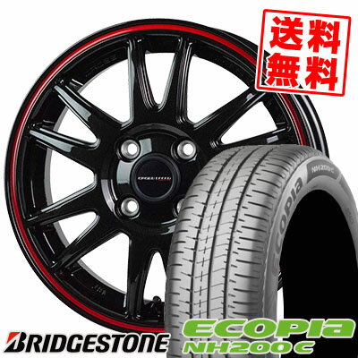 155/65R14 75H BRIDGESTONE ブリヂストン ECOPIA NH200C エコピア NH200C CROSS SPEED HYPER EDITION CR6 クロススピード ハイパーエディション CR6 サマータイヤホイール4本セット