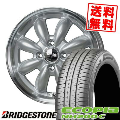 165/55R14 72V BRIDGESTONE ブリヂストン ECOPIA NH200C LaLa Palm CUP2 ララパーム カップ2 サマータイヤホイール4本セット 【取付対象】