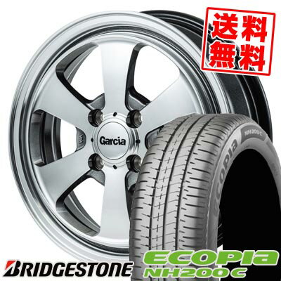 165/55R14 72V ブリヂストン ECOPIA NH200C Garcia Dallas6 サマータイヤホイール4本セット 【取付対象】