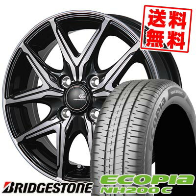 165/55R15 75V BRIDGESTONE ブリヂストン ECOPIA NH200C CEREBRO FT05 セレブロ FT05 サマータイヤホイール4本セット 【取付対象】