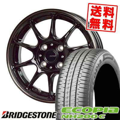 155/65R13 73S BRIDGESTONE ブリヂストン ECOPIA NH200C G-SPEED P-07 Gスピード P-07 サマータイヤホイール4本セット 【取付対象】