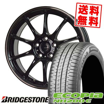 185/65R15 88S BRIDGESTONE ブリヂストン ECOPIA NH200C G-SPEED P-07 Gスピード P-07 サマータイヤホイール4本セット 【取付対象】