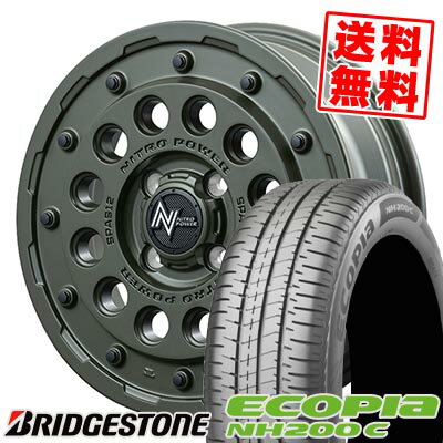 155/65R14 75H ブリヂストン ECOPIA NH200C NITROPOWER H12 SHOTGUN Tactical Edition サマータイヤホイール4本セット 【取付対象】