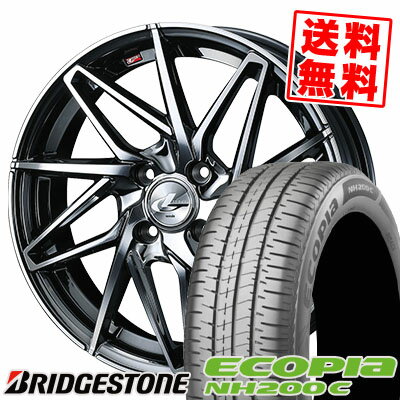 165/55R14 72V BRIDGESTONE ブリヂストン ECOPIA NH200C エコピア NH200C LEONIS IT レオニス IT サマータイヤホイール4本セット
