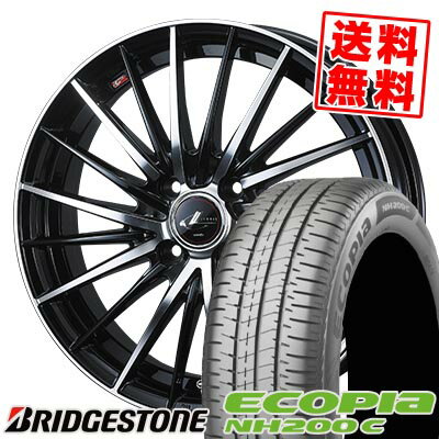 185/60R15 84H ブリヂストン ECOPIA NH200C LEONIS FR サマータイヤホイール4本セット 【取付対象】
