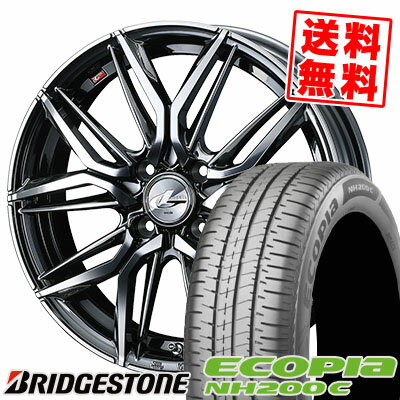 165/55R15 75V BRIDGESTONE ブリヂストン ECOPIA NH200C エコピア NH200C LEONIS LM レオニス LM サマータイヤホイール4本セット