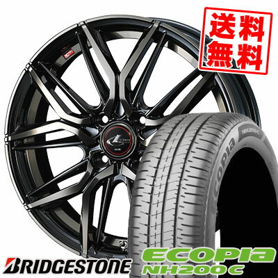 175/65R14 82S BRIDGESTONE ブリヂストン ECOPIA NH200C エコピア NH200C LEONIS LM レオニス LM サマータイヤホイール4本セット