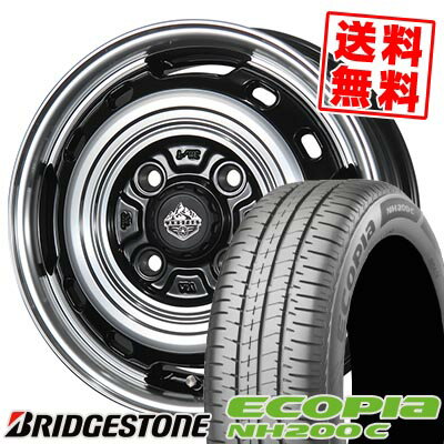 165/55R14 72V BRIDGESTONE ブリヂストン ECOPIA NH200C LANDFOOT XFG ランドフット XFG サマータイヤホイール4本セット 【取付対象】