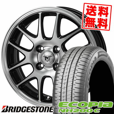 155/65R13 73S BRIDGESTONE ブリヂストン ECOPIA NH200C エコピア NH200C JP STYLE MJ02 JPスタイル MJ02 サマータイヤホイール4本セット