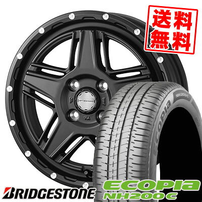 165/55R14 72V BRIDGESTONE ブリヂストン ECOPIA NH200C エコピア NH200C MUDVANCE 07 マッドヴァンス07 サマータイヤホイール4本セット