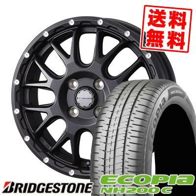 155/65R14 75H BRIDGESTONE ブリヂストン ECOPIA NH200C MUDVANCE 08 マッドヴァンス08 サマータイヤホイール4本セット 【取付対象】