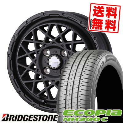 165/65R14 79S BRIDGESTONE ブリヂストン ECOPIA NH200C MUDVANCE 09 マッドヴァンス09 サマータイヤホイール4本セット 【取付対象】