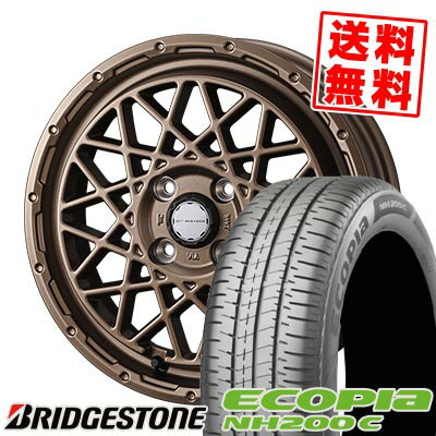 175/65R14 82S BRIDGESTONE ブリヂストン ECOPIA NH200C MUDVANCE 09 マッドヴァンス09 サマータイヤホイール4本セット 【取付対象】