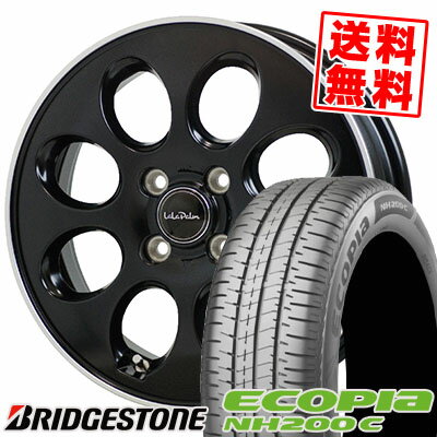 165/55R14 72V BRIDGESTONE ブリヂストン ECOPIA NH200C エコピア NH200C LaLaPalm Oval ララパーム オーバル サマータイヤホイール4本セット