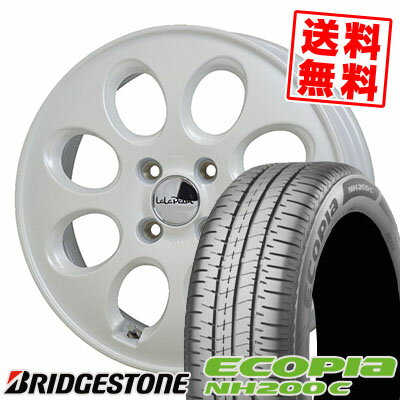 165/55R14 72V BRIDGESTONE ブリヂストン ECOPIA NH200C エコピア NH200C LaLaPalm Oval ララパーム オーバル サマータイヤホイール4本セット