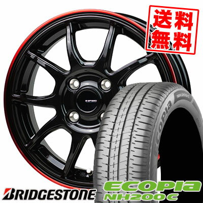 165/55R14 72V BRIDGESTONE ブリヂストン ECOPIA NH200C エコピア NH200C G-SPEED P-06 Gスピード P-06 サマータイヤホイール4本セット