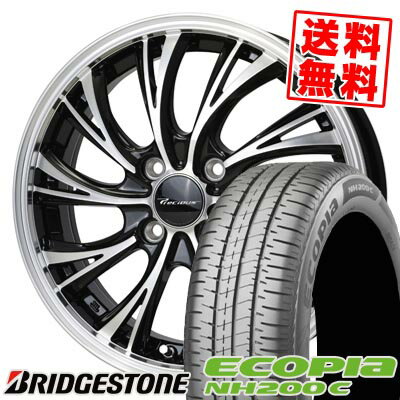 165/55R14 72V ブリヂストン ECOPIA NH200C Precious HS-2 サマータイヤホイール4本セット 【取付対象】