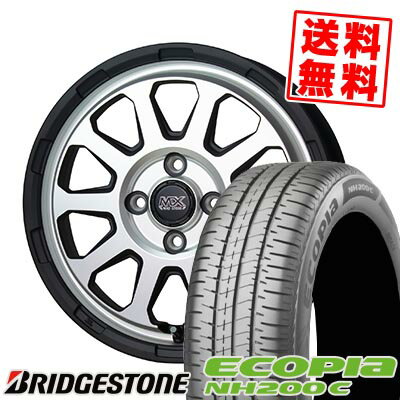 165/55R14 72V BRIDGESTONE ブリヂストン ECOPIA NH200C MAD CROSS RANGER マッドクロス レンジャー サマータイヤホイール4本セット 【取付対象】