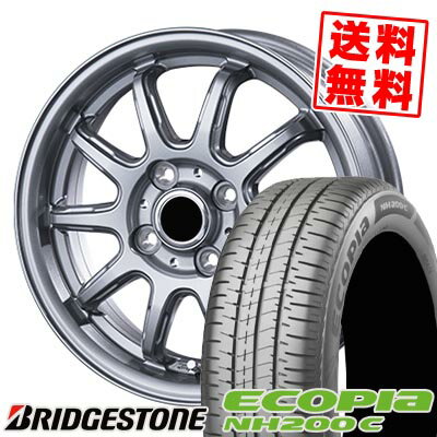 145/80R13 75S BRIDGESTONE ブリヂストン ECOPIA NH200C V-EMOTION RC-10 Vエモーション RC-10 サマータイヤホイール4本セット 【取付対象】