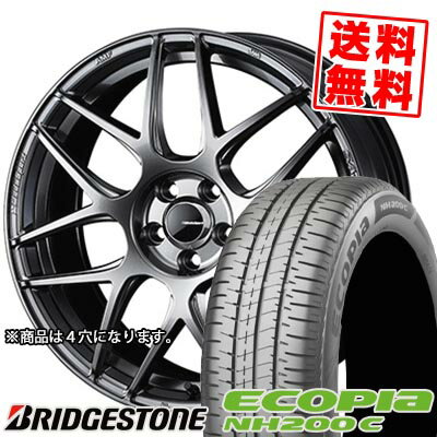 185/65R15 88S BRIDGESTONE ブリヂストン ECOPIA NH200C WedsSport SA-27R ウェッズスポーツ SA-27R サマータイヤホイール4本セット 【取付対象】