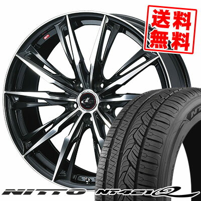 225/55R19 99V ニットー NT421Q WEDS LEONIS GX サマータイヤホイール4本セット 【取付対象】