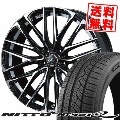 225/55R19 99V ニットー NT421Q WEDS LEONIS SK サマータイヤホイール4本セット 【取付対象】