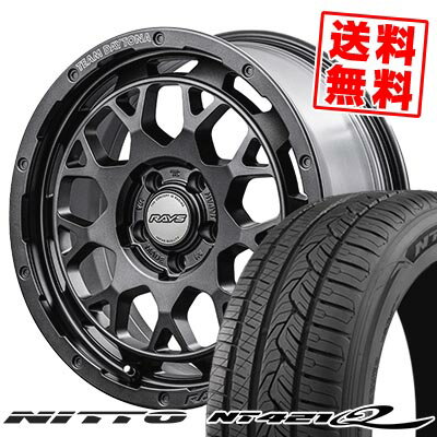 235/60R18 107W XL ニットー NT421Q TEAM DAYTONA M9+ SPEC M サマータイヤホイール4本セット 【取付対象】