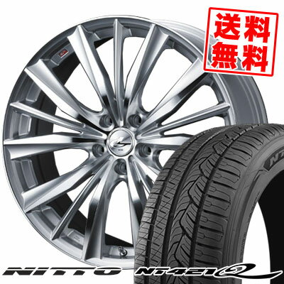225/60R17 103V ニットー NT421Q weds LEONIS VX サマータイヤホイール4本セット 【取付対象】