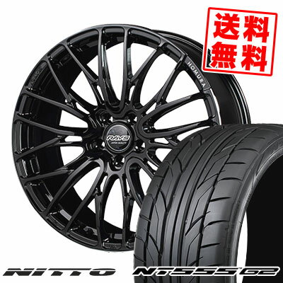 225/35R19 88Y XL ニットー NT555 G2 RAYS HOMURA 2×10BD サマータイヤホイール4本セット 【取付対象】