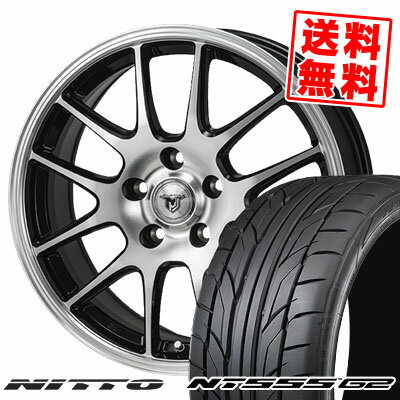 215/40R18 89W XL ニットー NT555 G2 JP STYLE MJ02 サマータイヤホイール4本セット 【取付対象】