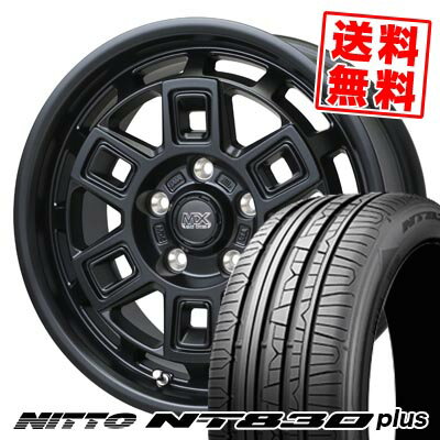 225/45R17 94Y ニットー NT830 plus MAD CROSS AEVER サマータイヤホイール4本セット 【取付対象】