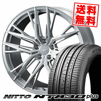 225/40R18 92Y ニットー NT830 plus F ZERO FZ-5 サマータイヤホイール4本セット 【取付対象】