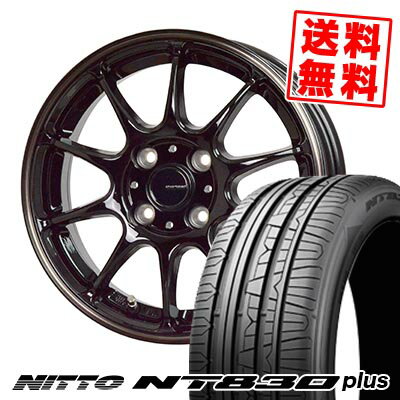 165/45R16 74W ニットー NT830 plus G-SPEED P-07 サマータイヤホイール4本セット 【取付対象】