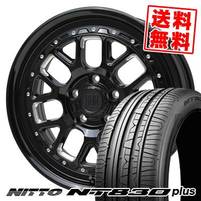 225/45R17 94Y ニットー NT830 plus BARKLEY HARDROCK HURON サマータイヤホイール4本セット 【取付対象】