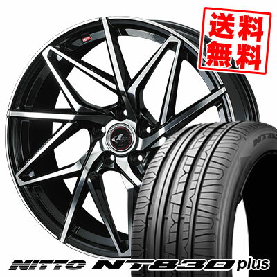 215/45R17 91W ニットー NT830 plus LEONIS IT サマータイヤホイール4本セット 【取付対象】